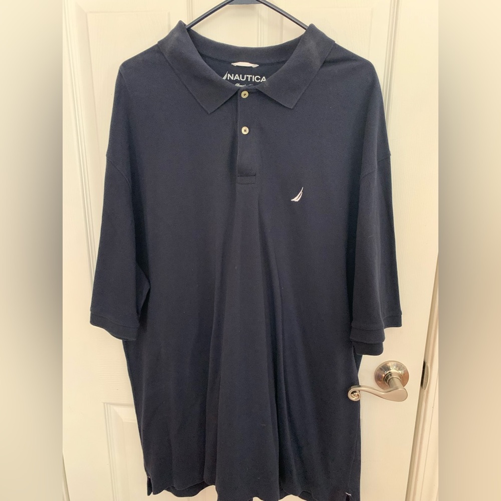 Navy men’s big & tall polo
